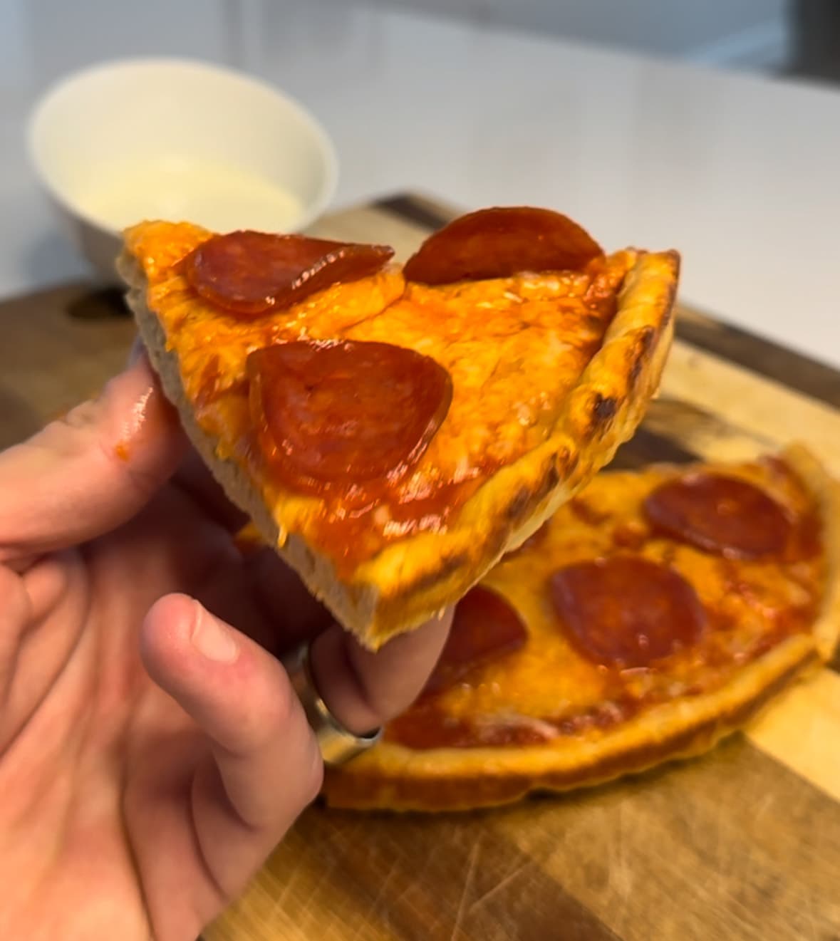 Pizza Hut Pan Pizza Copycat (High Protein / Low Carb)
